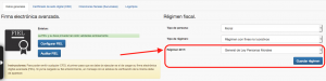 Configurar régimen fiscal migración CFDI 3.3